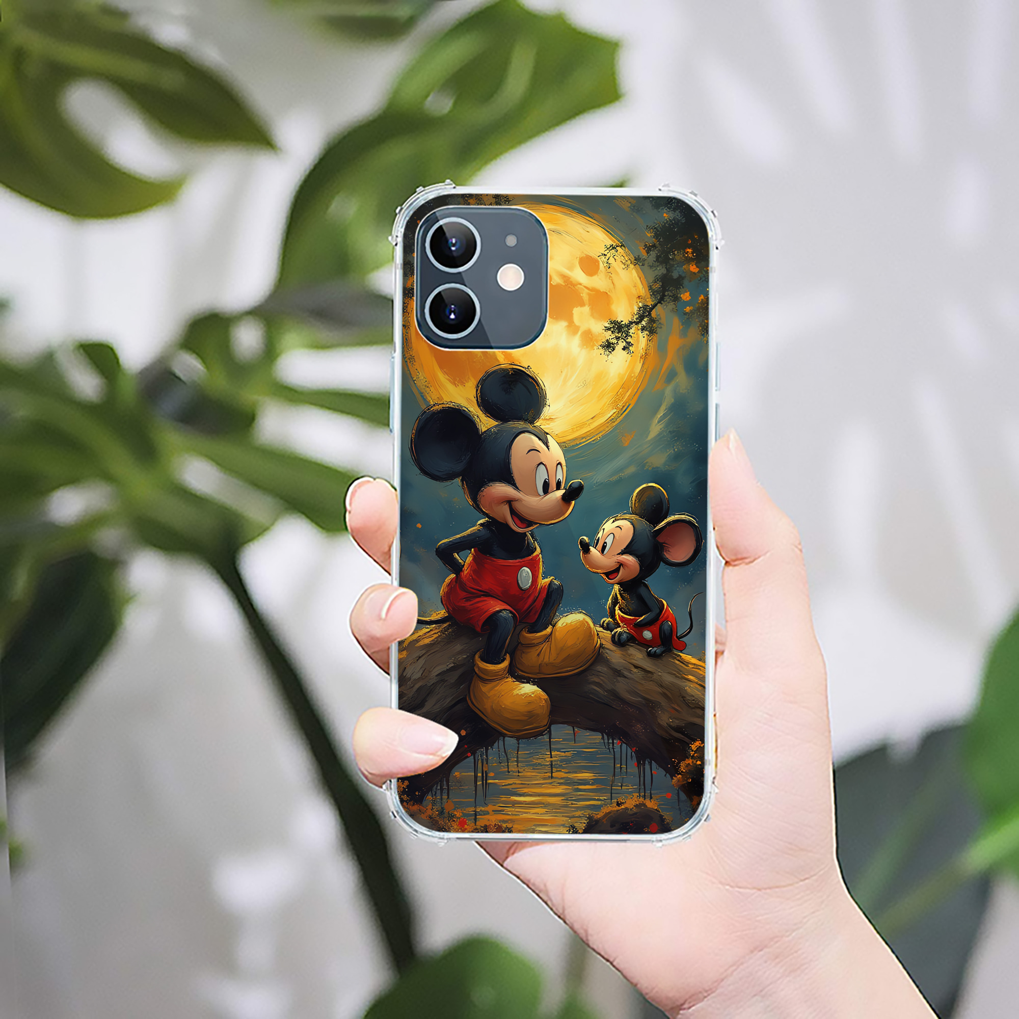 ミッキーマウス Mickey Mouse 【iPhone 12シリーズ対応】透明スマホケース（クリアソフトケース）